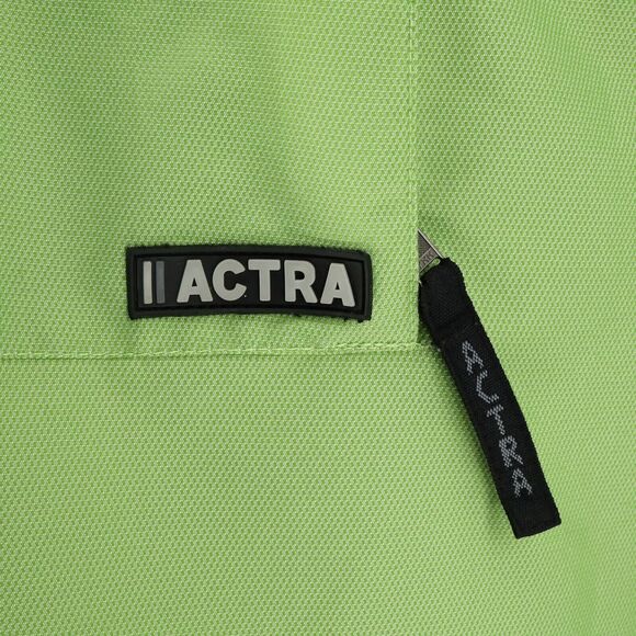 Actra Top Womens Medium Green Pullover Anorak Nylon Hoodie Pocket Quarter Zip - Picture 11 of 16